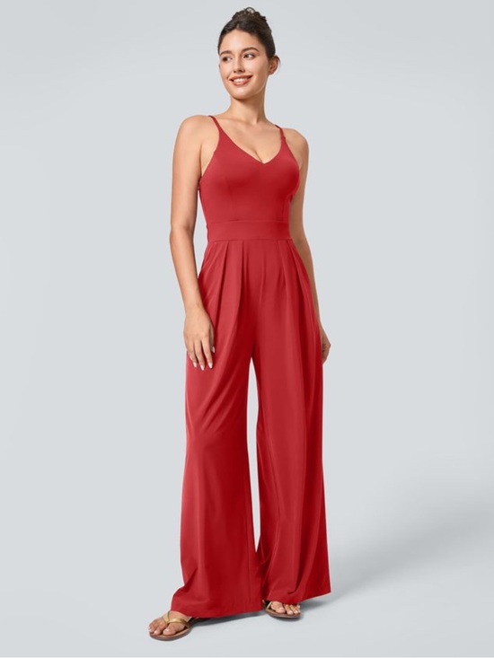 HALARA Pants - Halara Breezeful™ Wide Leg Resort Slip Jumpsuit Size medium tall NWT